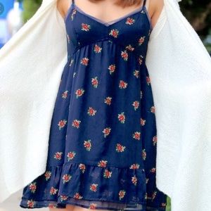 Mini Floral Chiffon Dress